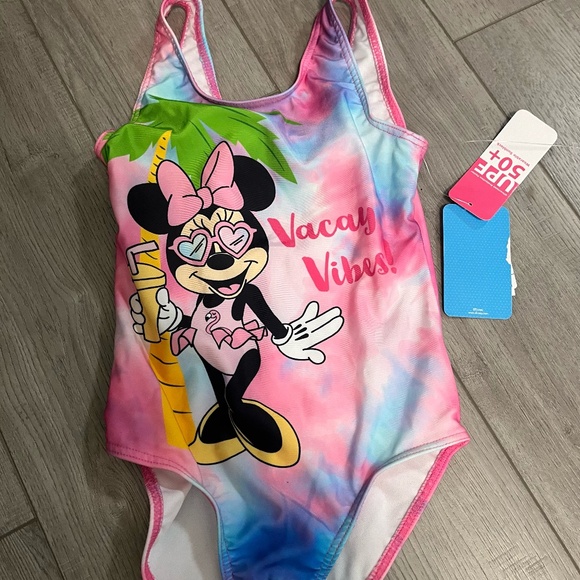 Disney Other - Girls Size 6X Disney Minnie Mouse Bathing Suit One Piece NWT